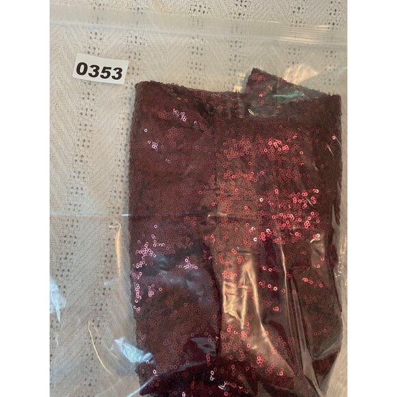 New Lane Bryant Red Sequins Top size 14 Babydoll Flutter short sleeve Holiday - Picture 11 of 11